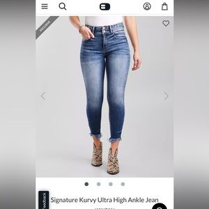 Kancan Signature Kurvy high rise ankle size 27